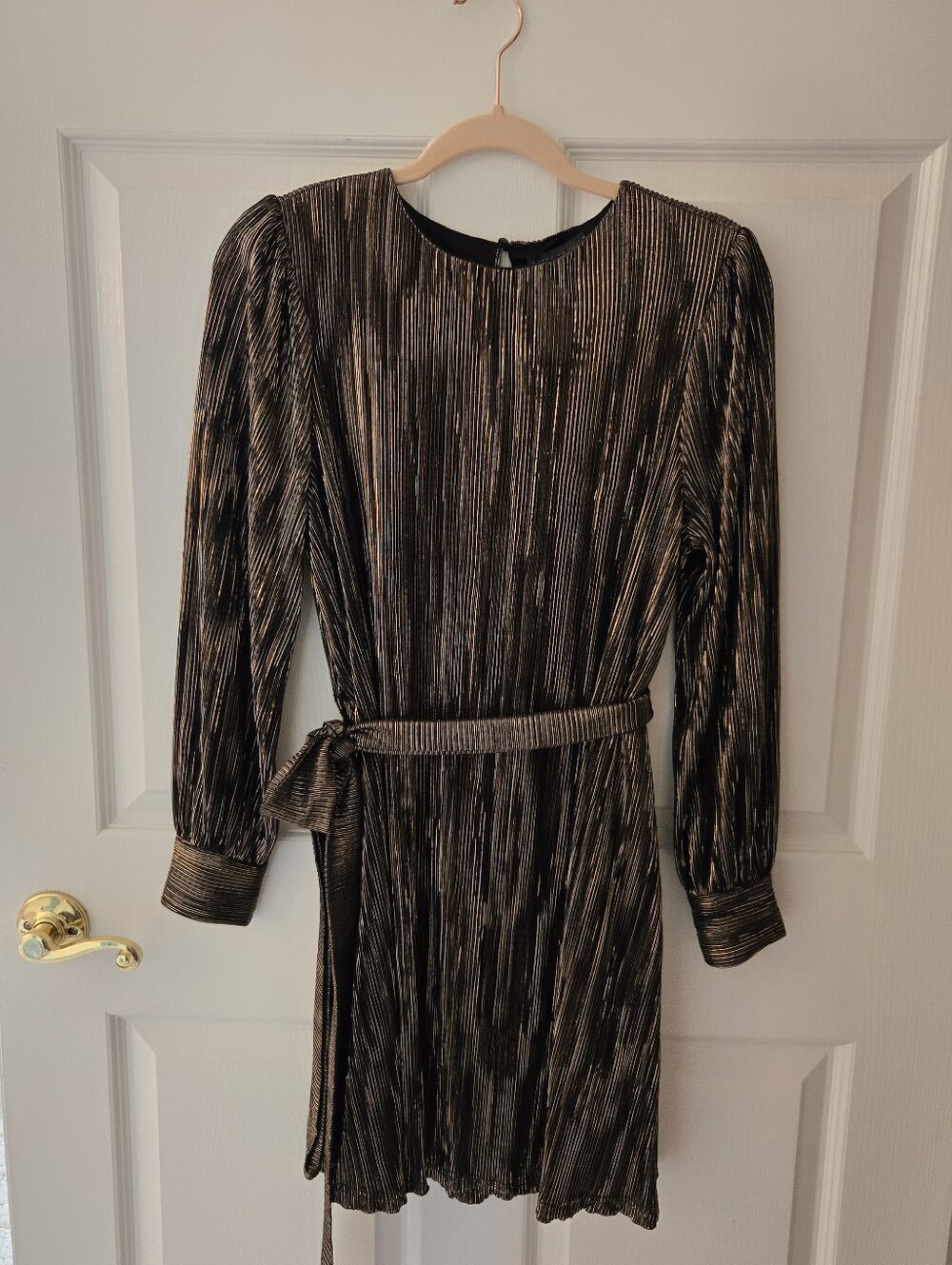 Black & Gold Shimmer Dress Small NWT